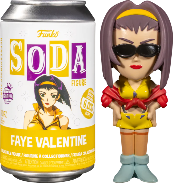 Vinyl Soda: Cowboy Bebop – Faye Valentine (with Chase) Vinyl Figure