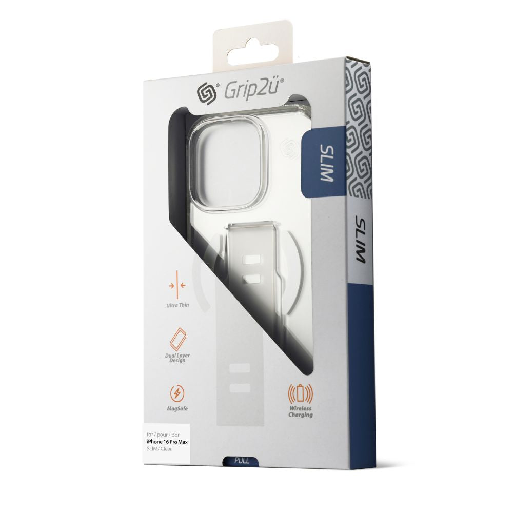 Grip2u Slim MagSafe Case for iPhone 16 Pro Max (Clear)