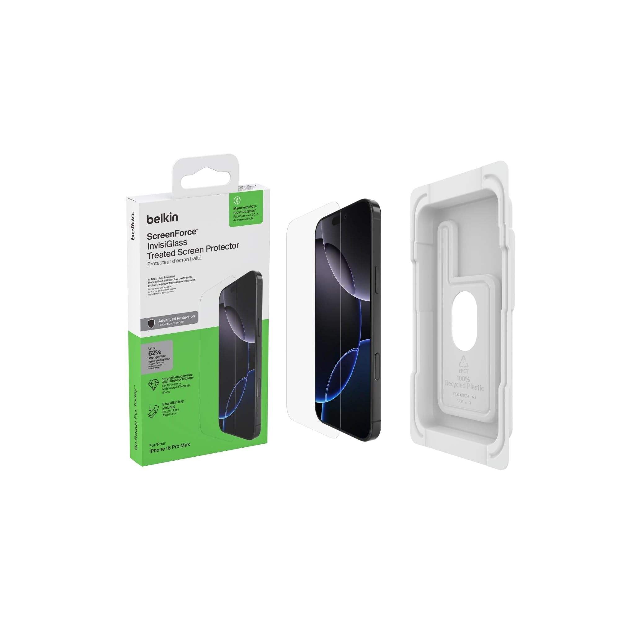 Belkin ScreenForce InvisiGlassAM ScreenProtect.16 ProMax OVA174hq#745883897766
