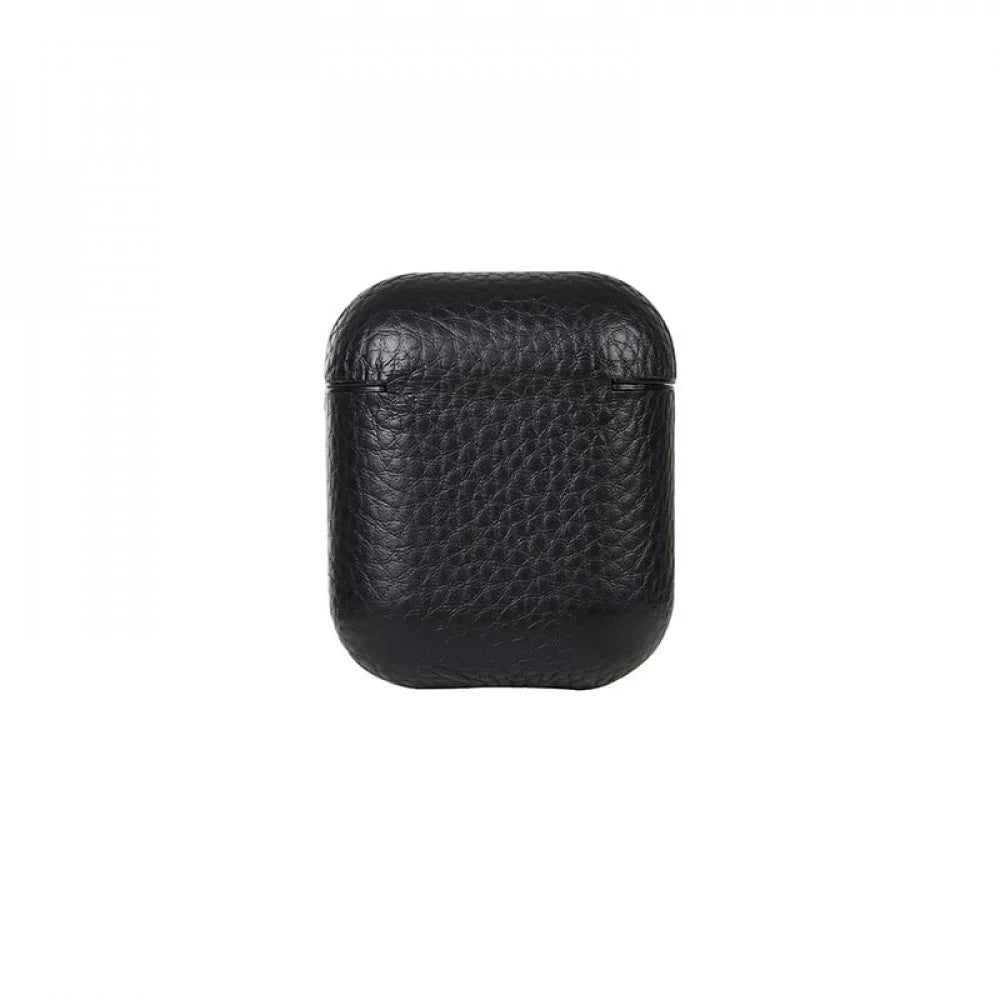 PUKA Leather Protective Case for AirPods 2, Black