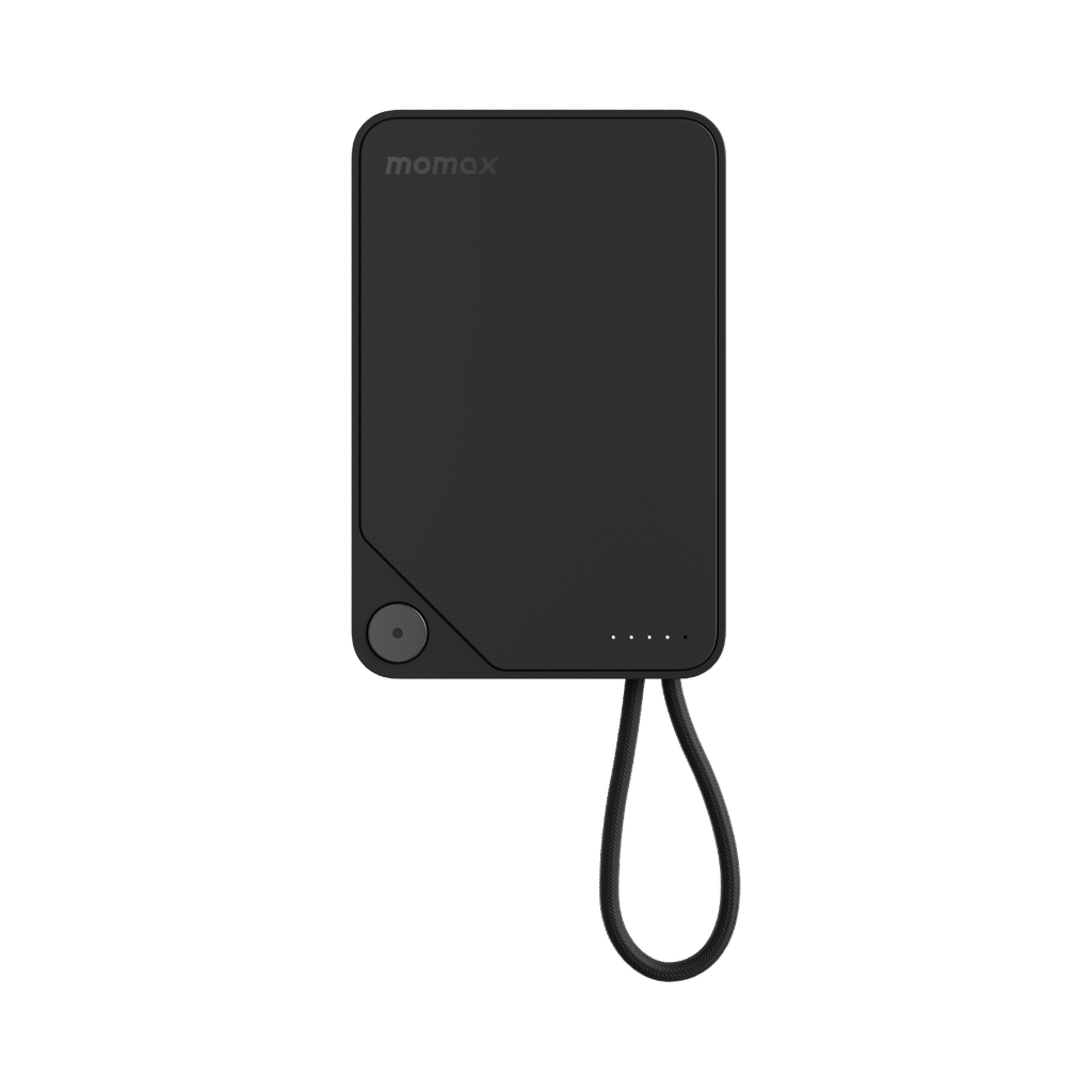 باور بانك موماكس 1-باور X بسعة 10000 مللي أمبير/ساعة مع كابل USB-C مدمج