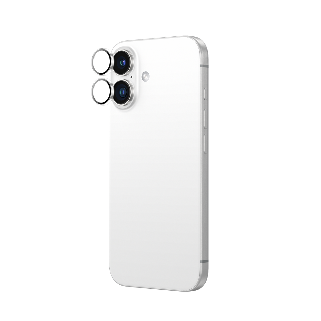 عدسة حماية مذهلة لهاتف iPhone 16 - كريستال (عدستان)