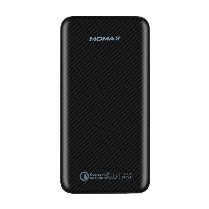 Momax ipower minimal 10000mah type c pd 18w qc3 0 external battery pack black