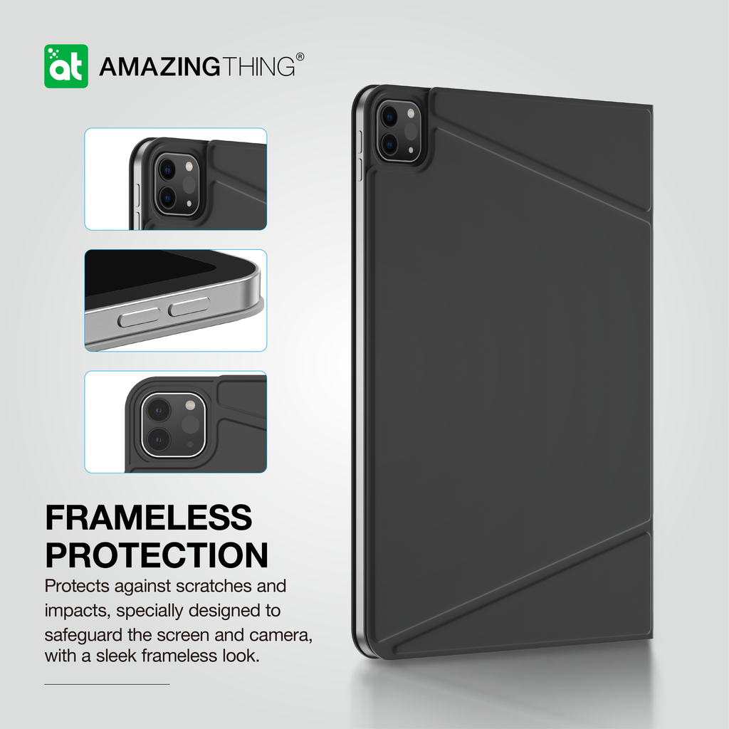 حافظة AT MATTE PRO MAG FOLIO مع حامل لجهاز iPad AIR 13 (M2) 2024 / iPad PRO 12.9