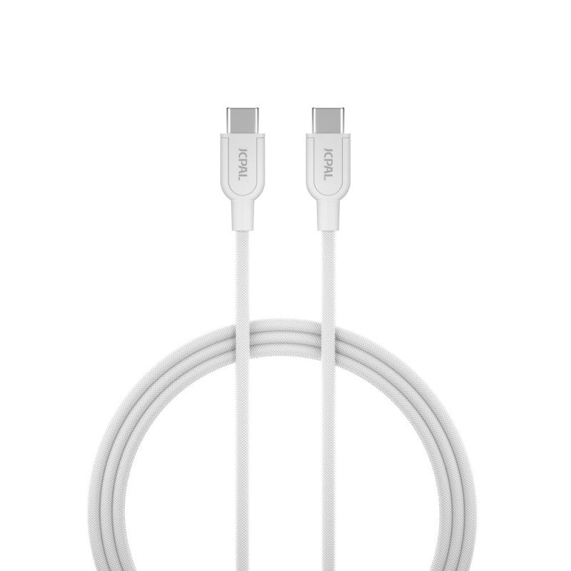 JCPal Flex Link USB-C to USB-C cable 1m - white