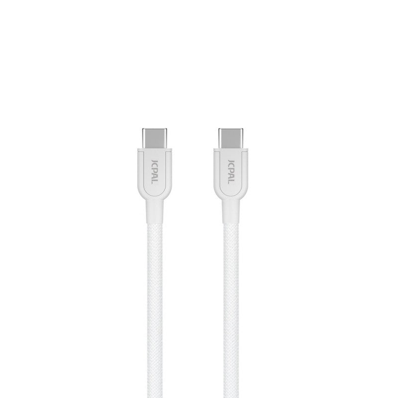 JCPal Flex Link USB-C to USB-C cable 1m - white