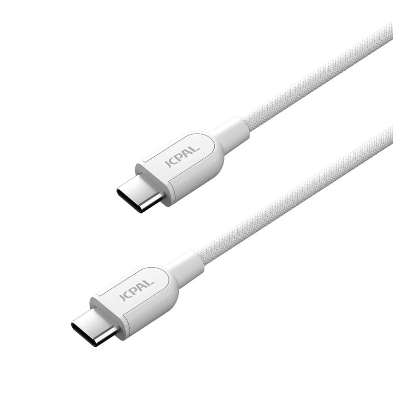 JCPal Flex Link USB-C to USB-C cable 1m - white