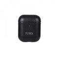 جراب PUKA الجلدي الواقي لسماعات AirPods 2، أسود
