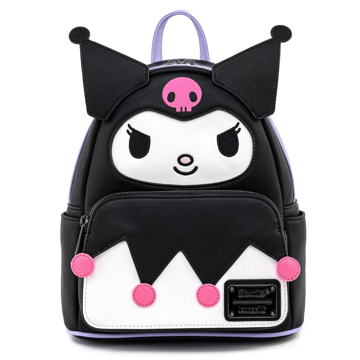Loungefly Leather: Sanrio Kuromi Cosplay Mini Backpack