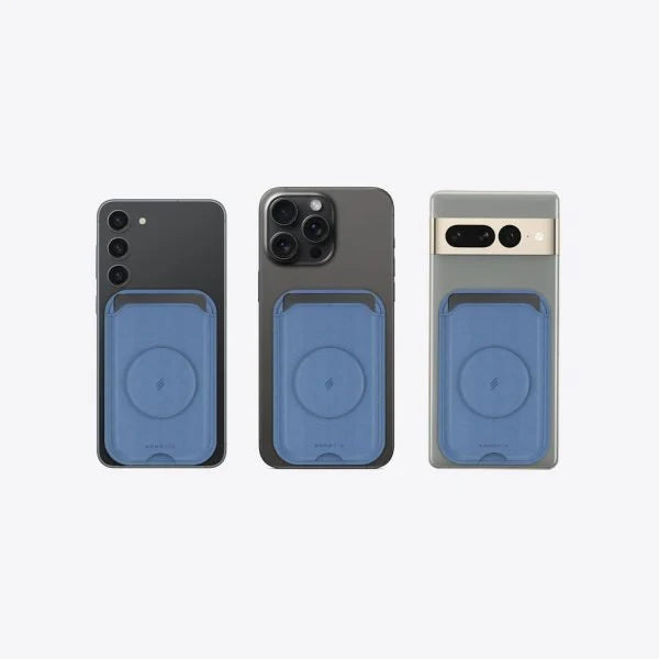 Smartix Premium Magnetic Card Holder Blue