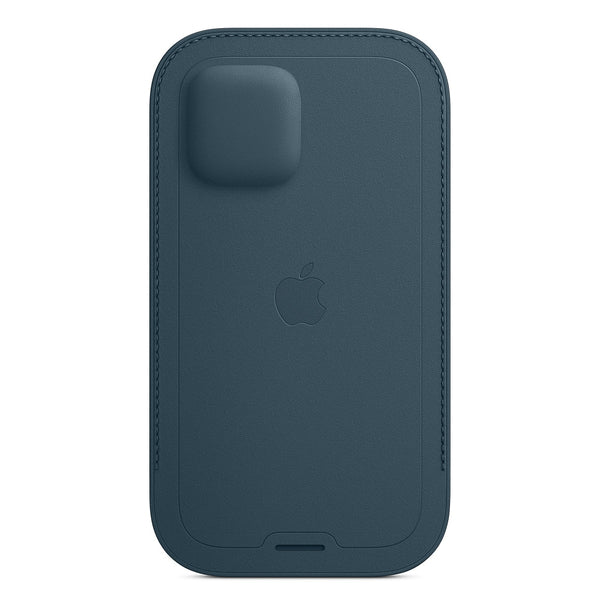 جراب جلدي لجهاز Apple iPhone 12 / 12 Pro مع MagSafe - أزرق بلطيقي