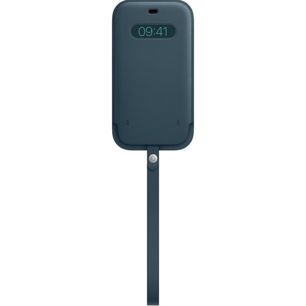 جراب جلدي لجهاز Apple iPhone 12 Pro Max مع MagSafe - أزرق بلطيقي 