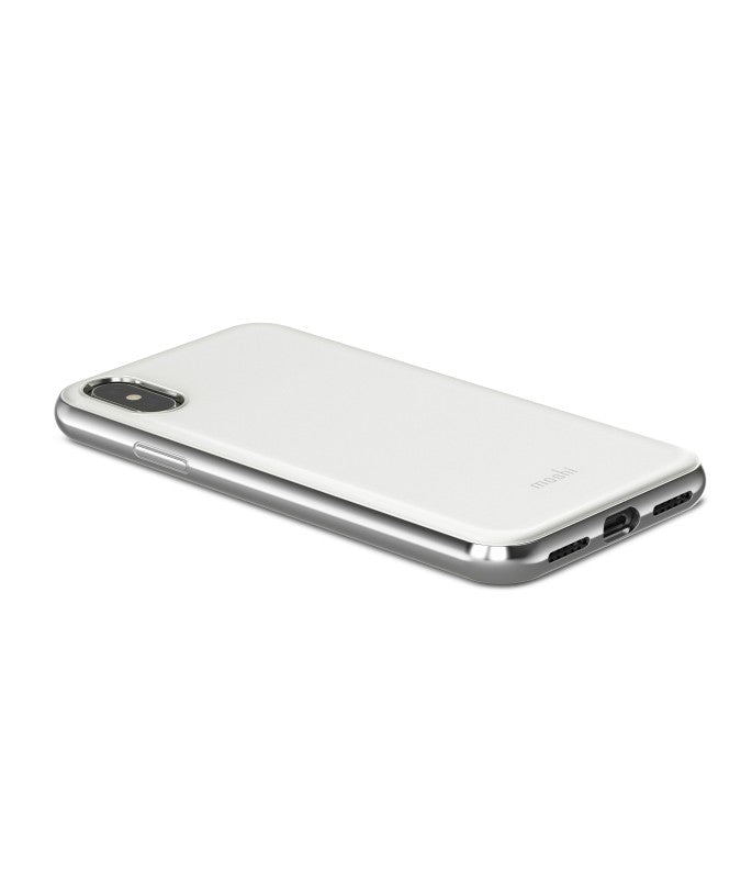 Moshi iGlaze Slim Hardshell Case for iPhone X – Pearl White