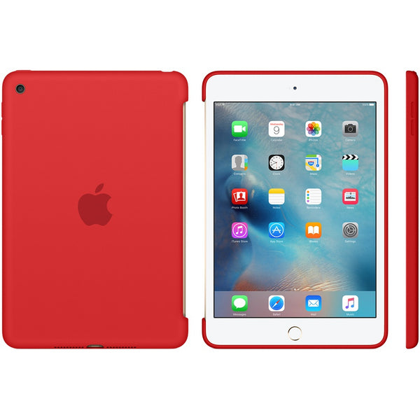 جراب سيليكون لجهاز Apple iPad mini 4 - أحمر 