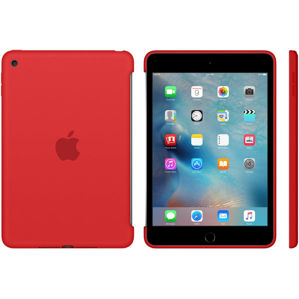 جراب سيليكون لجهاز Apple iPad mini 4 - أحمر 