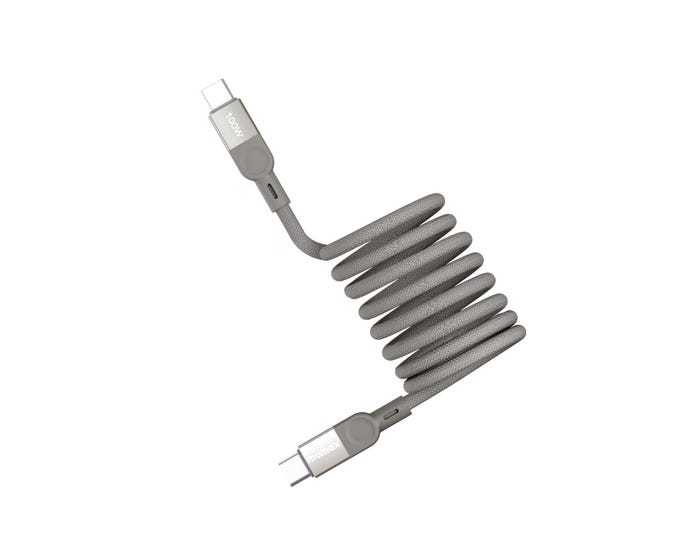 Momax Cable Mag Link USB-C To USB-C 100W Magnetic 2M Titanium