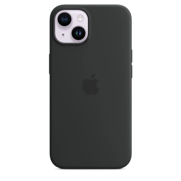 جراب سيليكون لجهاز iPhone 14 Pro Max مزود بخاصية MagSafe - منتصف الليل