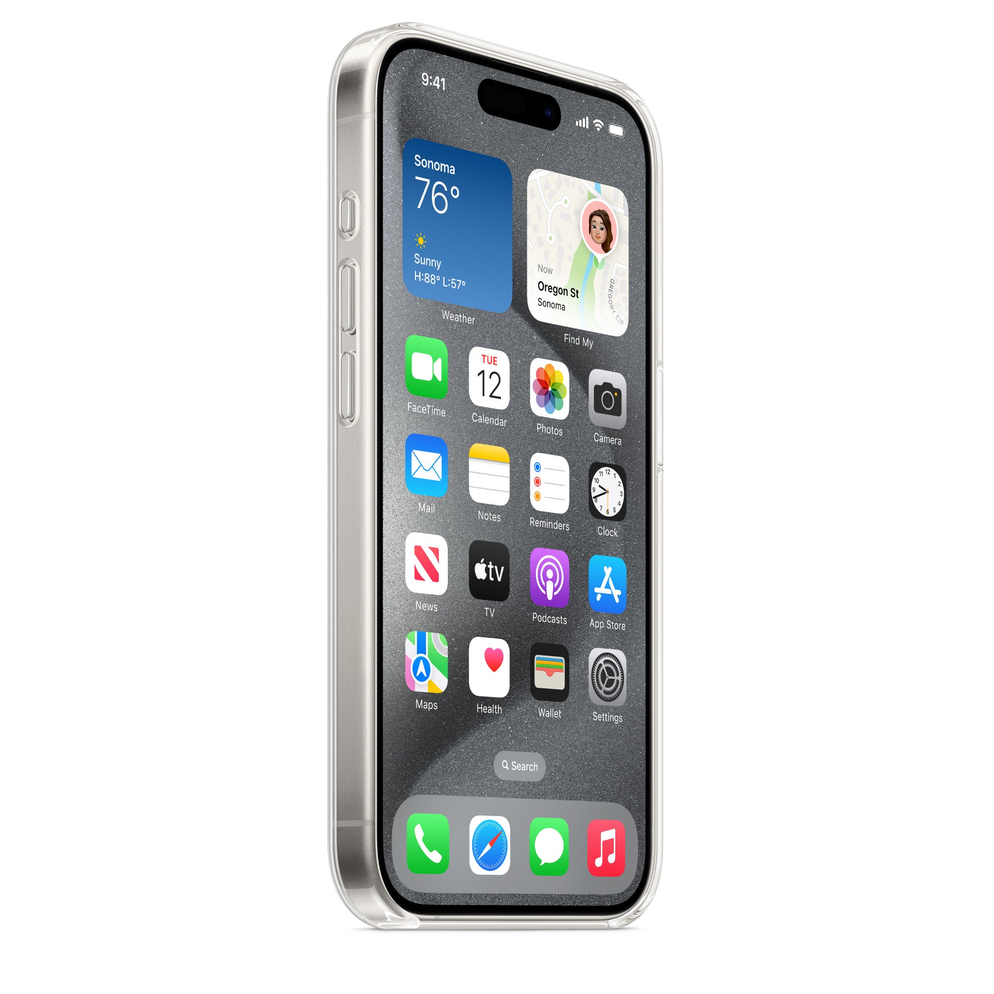 جراب شفاف لجهاز iPhone 15 Pro مع MagSafe 