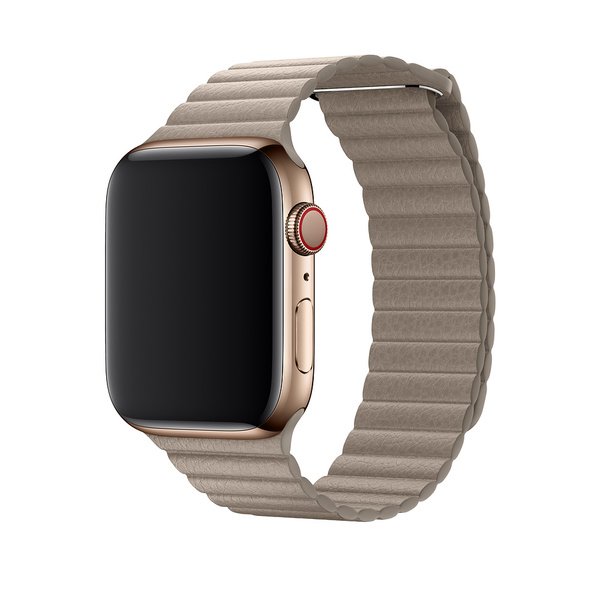 حلقة جلدية حجرية لساعة Apple Watch مقاس 44 مم - كبيرة