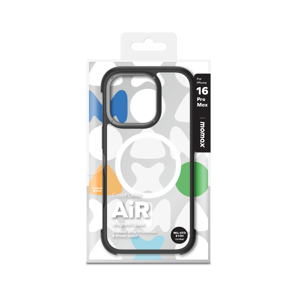 جراب MOMAX AIR PROTECTION المغناطيسي لهاتف IPHONE 16 PRO MAX 6.9