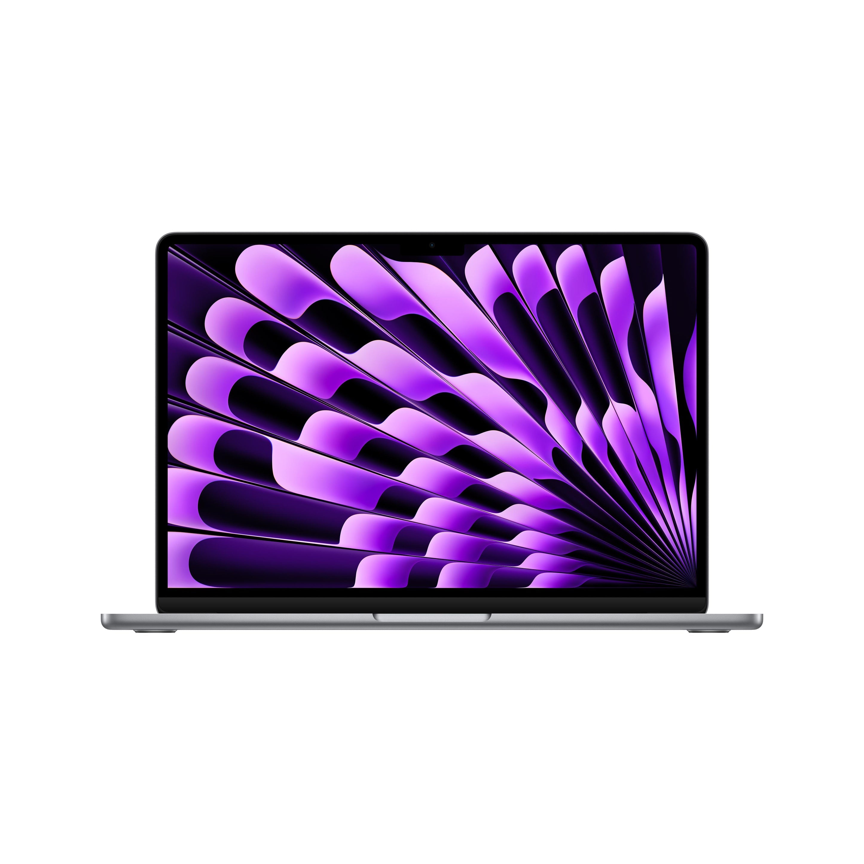 جهاز MacBook Air M3 مقاس 13 بوصة مزود بشريحة Apple M3 مع وحدة معالجة مركزية ثمانية النواة ووحدة معالجة رسومية ثمانية النواة 