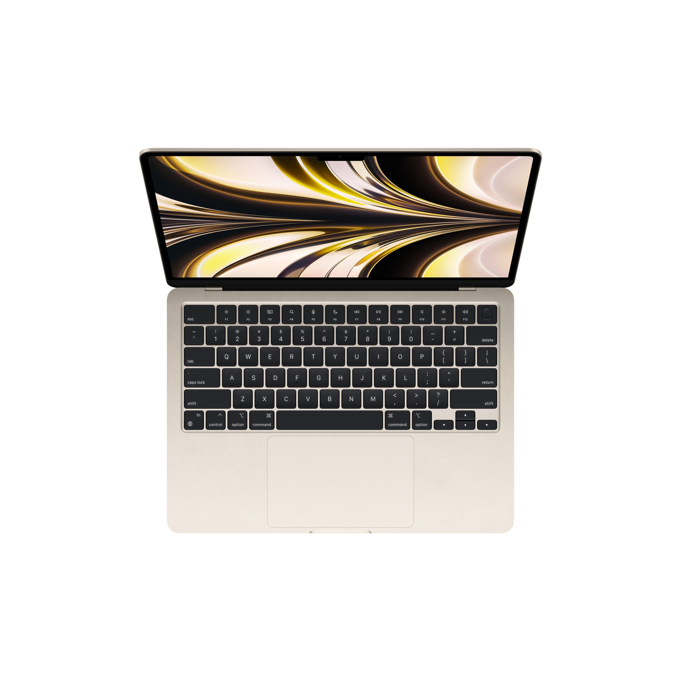 شريحة MacBook Air M2 مقاس 13 بوصة مع وحدة معالجة مركزية ثمانية النواة ووحدة معالجة رسومية ثمانية النواة 