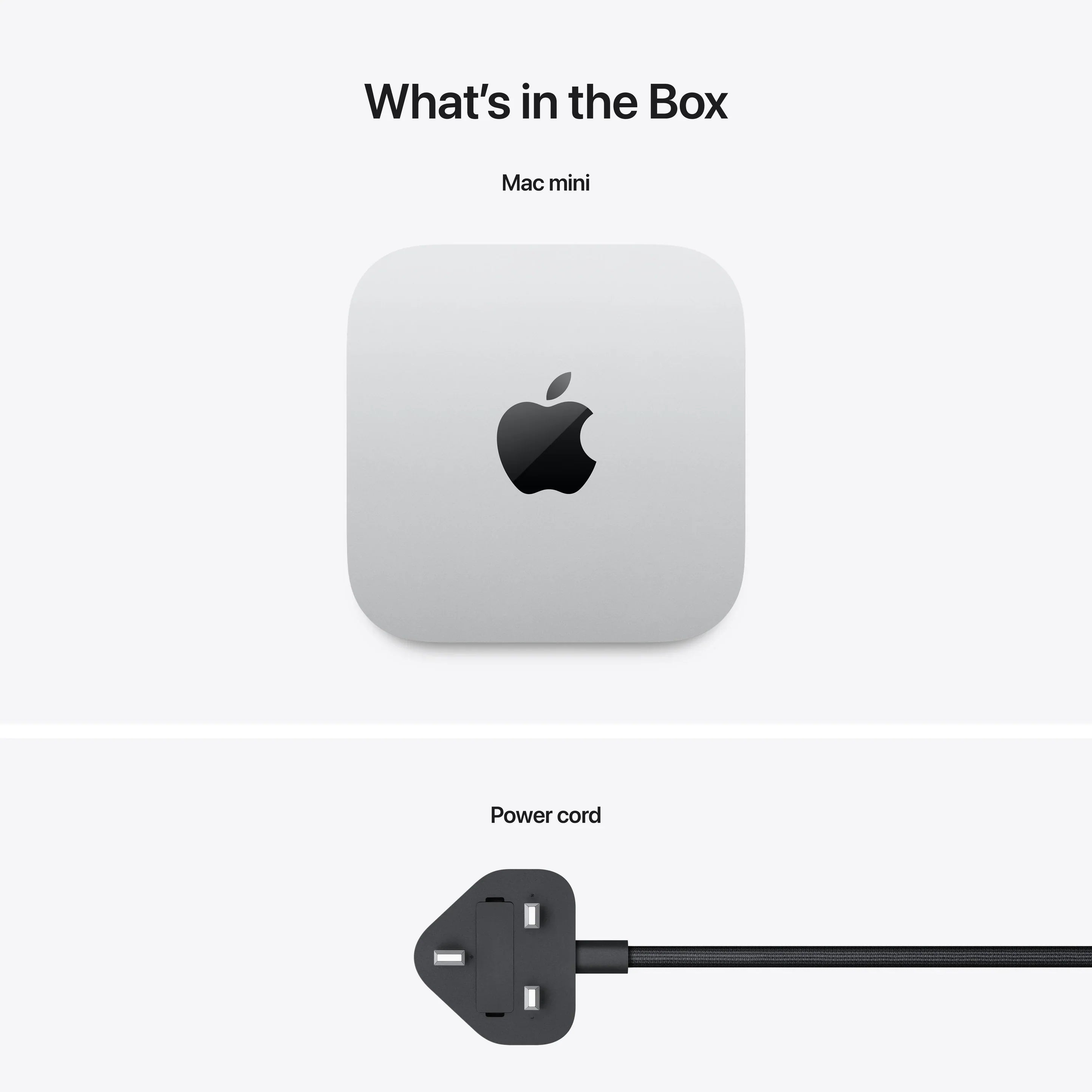 شريحة Apple Mac Mini M4 Pro مع وحدة معالجة مركزية 12 نواة ووحدة معالجة رسومية 16 نواة فضية 