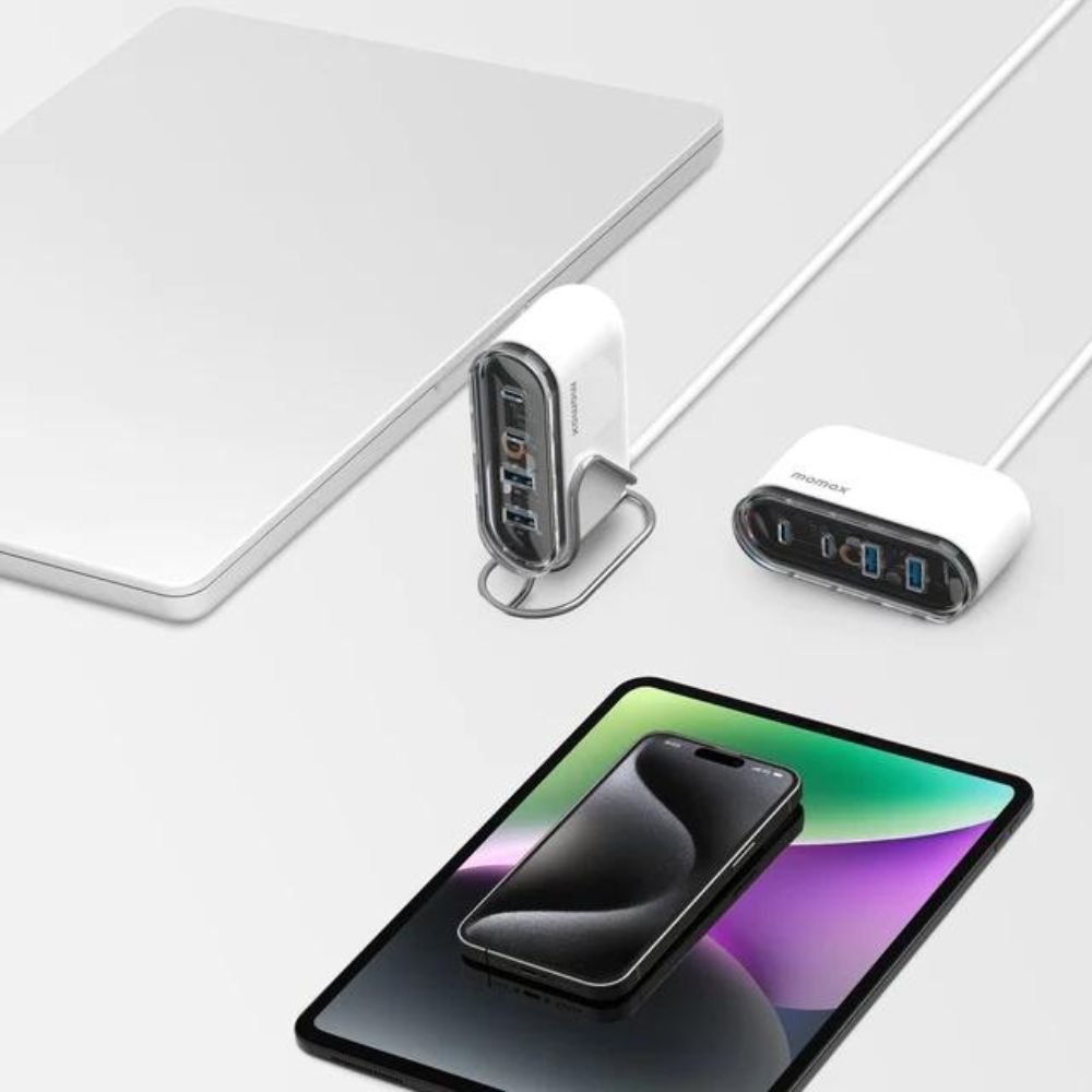 Momax 80W 4-Port Desktop Charger (White)