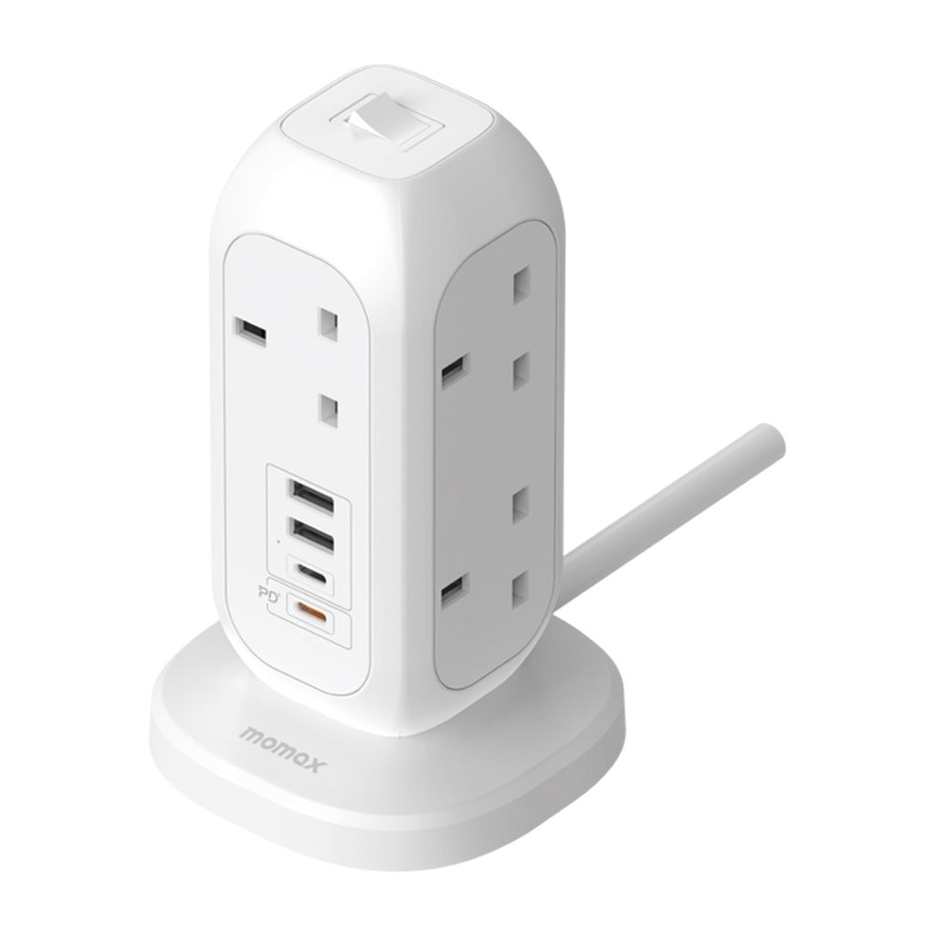 Momax ONEPLUG 7-Outlet Power Strip With USB