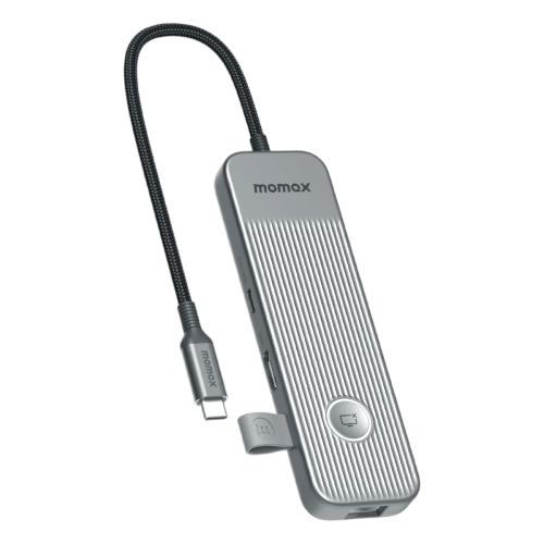 Momax Onelink 8 In 1 Mutil-function USB-c Hub Space Grey