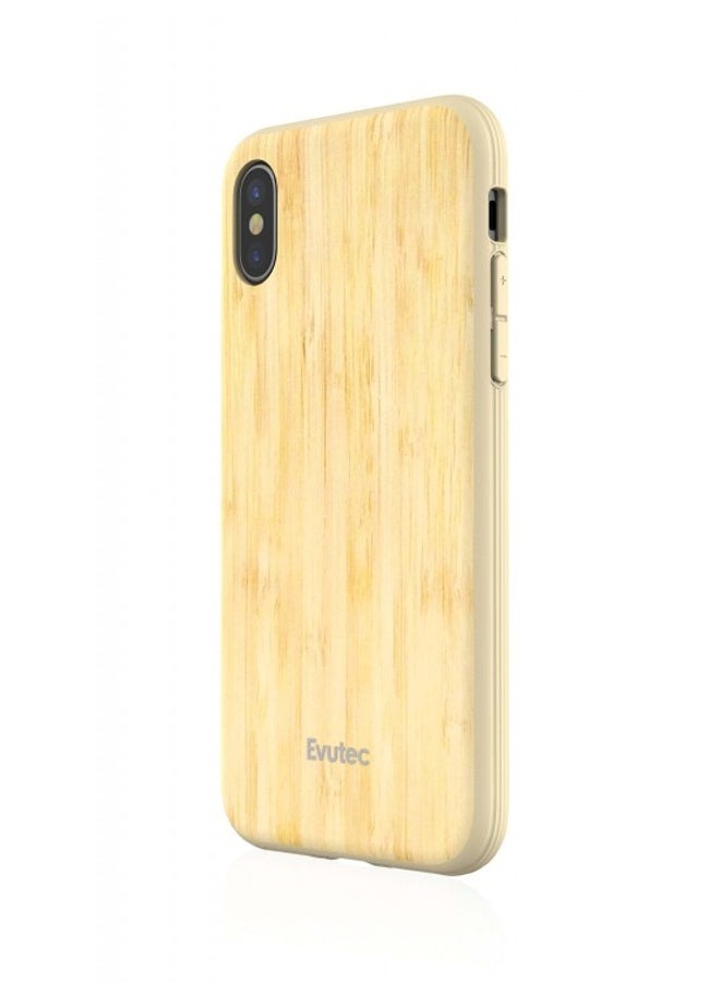 جراب Evutec لهاتف iPhone X مع حامل فتحة تهوية - بامبو