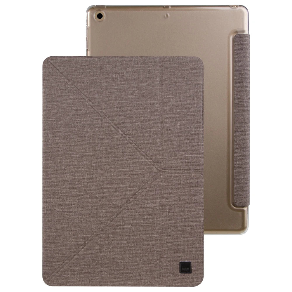 جراب UNIQ Yorker Kanvas Plus مع حامل لجهاز Apple iPad Mini 4/5 (2019) بيج