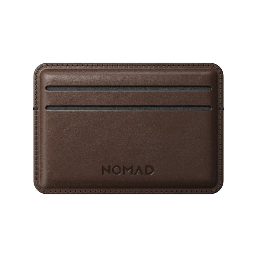 Nomad Card Wallet Horween Leather - Rustic Brown