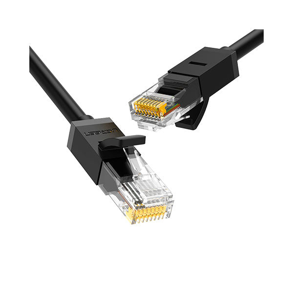 كابل شبكة جيجابت إيثرنت UTP دائري من UGREEN Cat 6 بطول 10 أمتار باللون الأسود