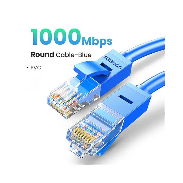 كابل LAN U/UTP Cat 6 من UGREEN - 1 متر أزرق