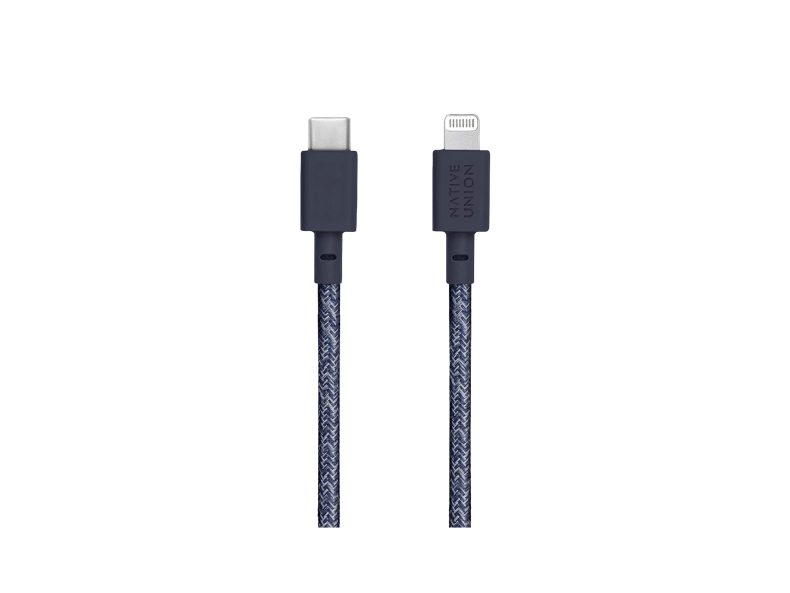 Native Union Belt Cable (USB-C To Lightning) - Indigo