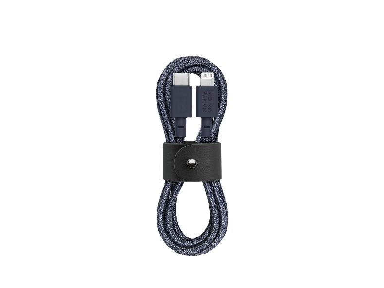 Native Union Belt Cable (USB-C To Lightning) - Indigo