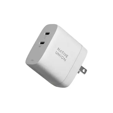 Native Union - Fast Gan Charger - PD - 67W - Dual - 2 X USBC - White