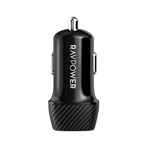 RAVPower 20W Car Charger with Type-C Port, Black