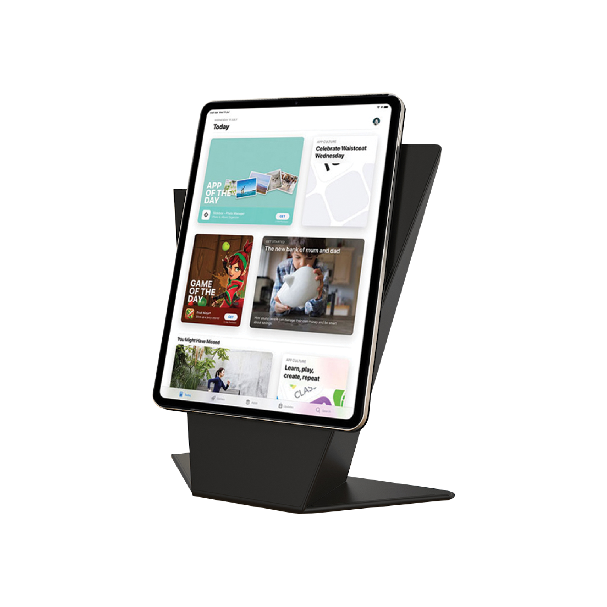 Smartix Magnetic VersaGrip Case for iPad Air 11″ M2 – Black
