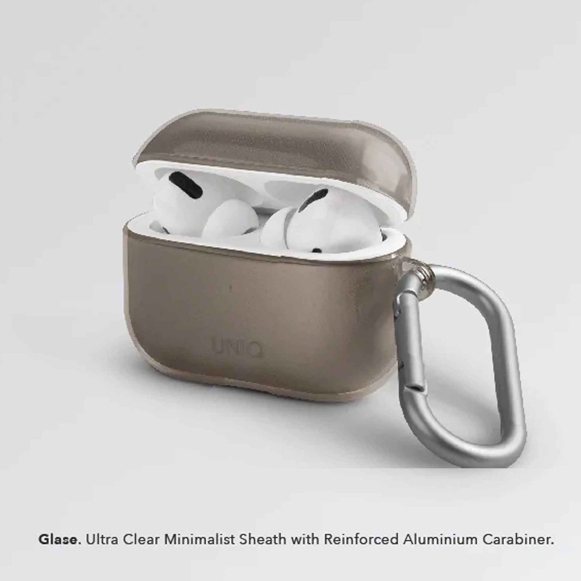 زجاج UNIQ لسماعات Airpods Pro 2 (الجيل الثاني) - دخاني لامع