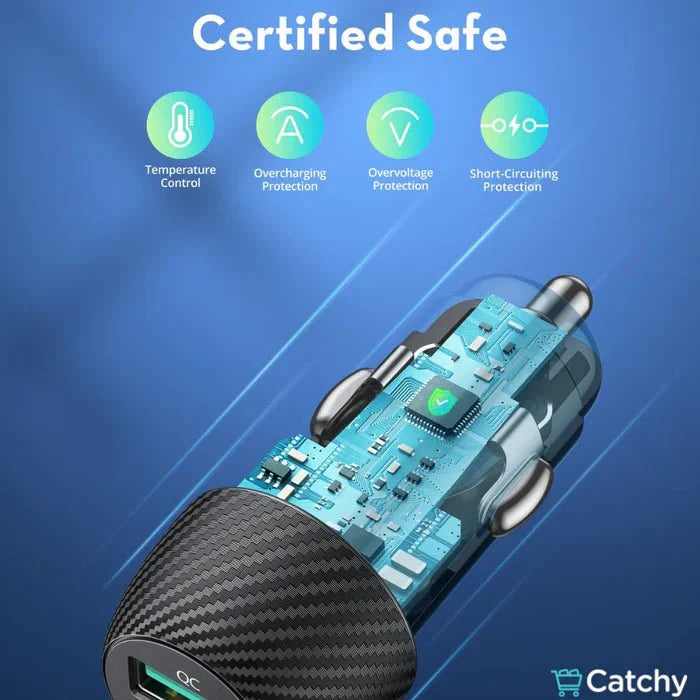 RAVPower PD Pioneer 49W 2 Port Car charger - Black