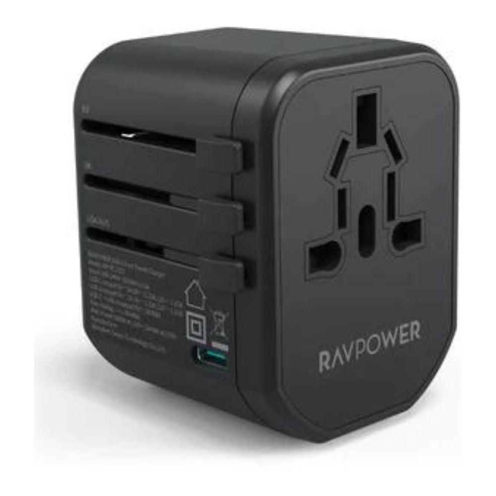 Ravpower 5-in-1 Travel Combo Power Bank 10000mAh, Black
