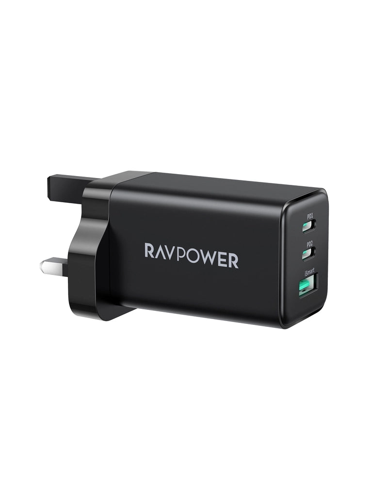 RAVPower PD Pioneer 3-Port 65W UK Wall Charger RP-PC172