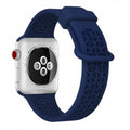 حزام رياضي من السيليكون لساعة Apple Watch – أزرق داكن (38/40 مم)