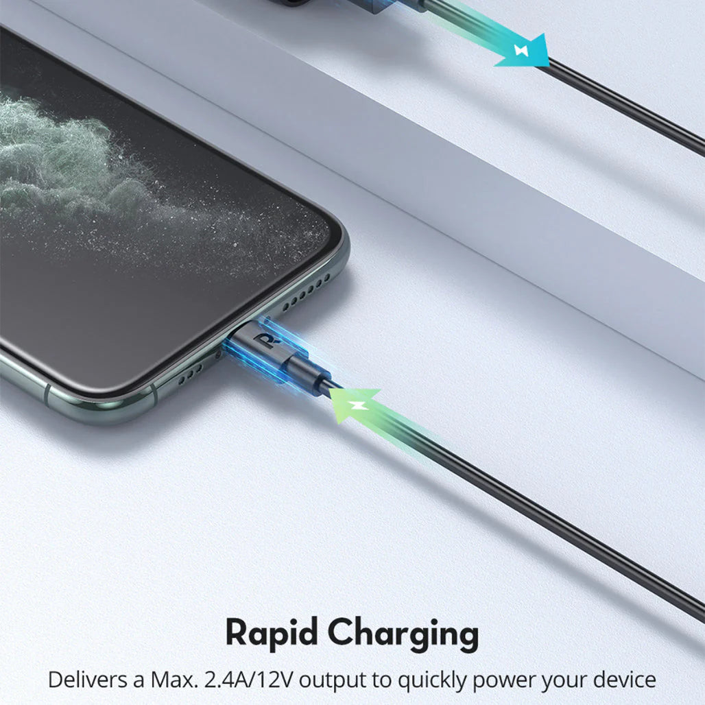 RAVPower USB-A - Lightning Cable 1m, - Black