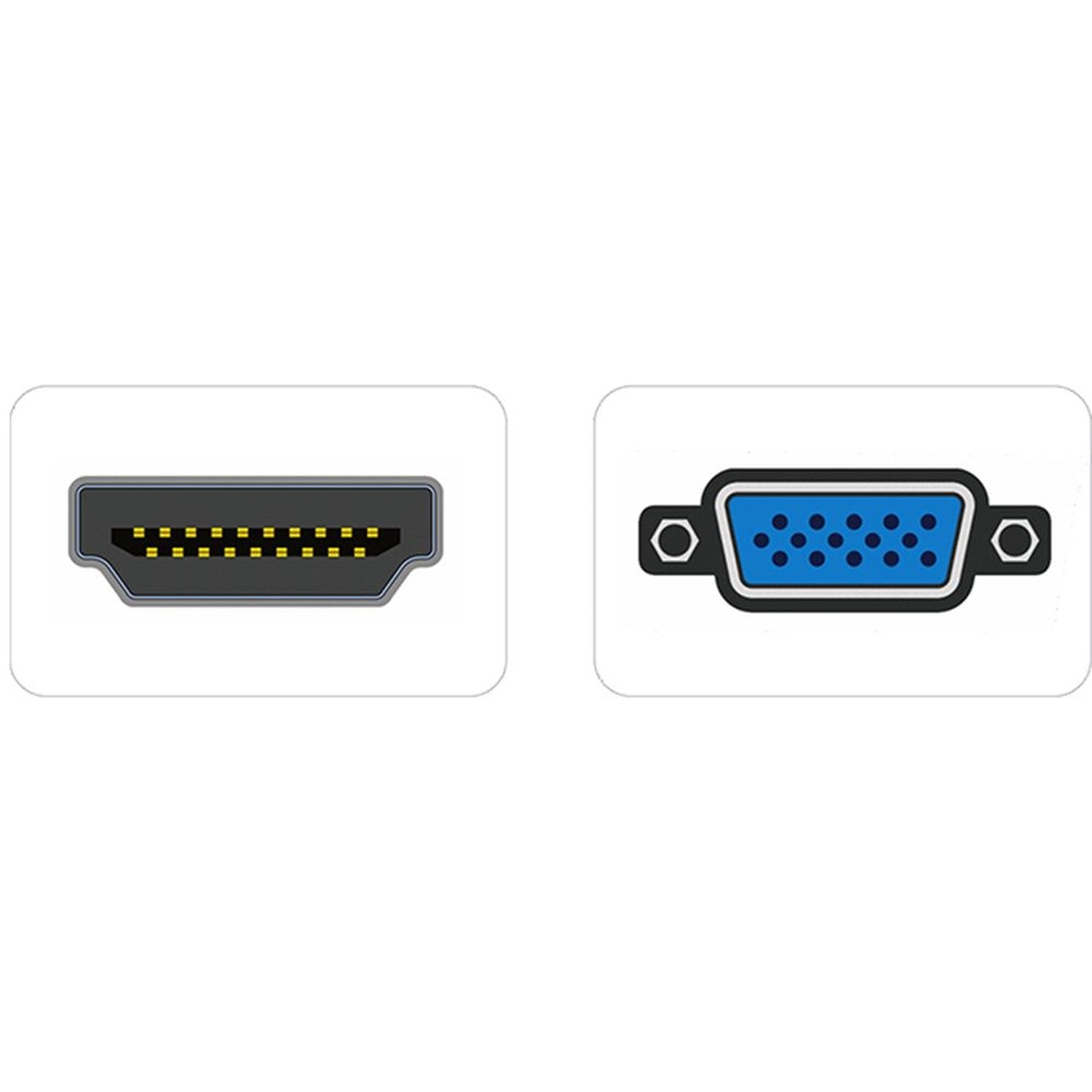 Heatz ZT21 VGA To HDMI Adapter Black