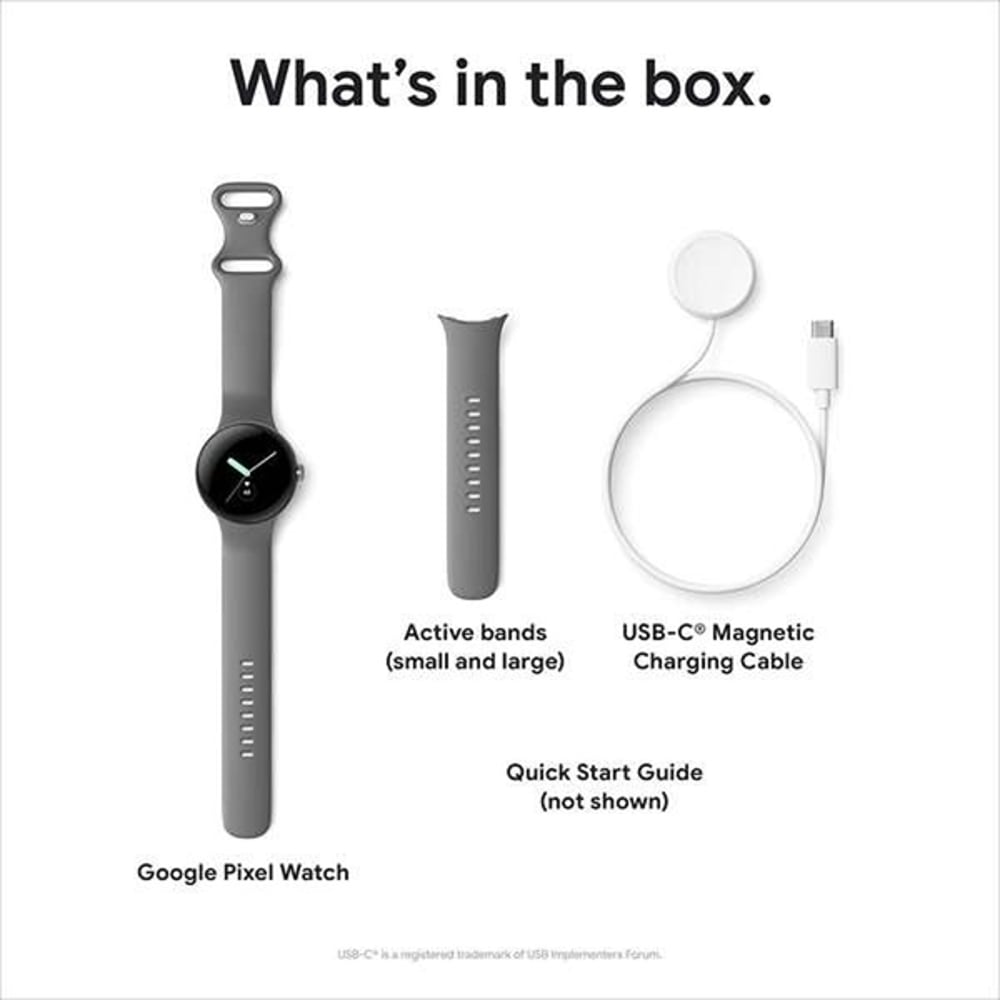 Google GA04123 Pixel GPS Smartwatch Champagne Gold