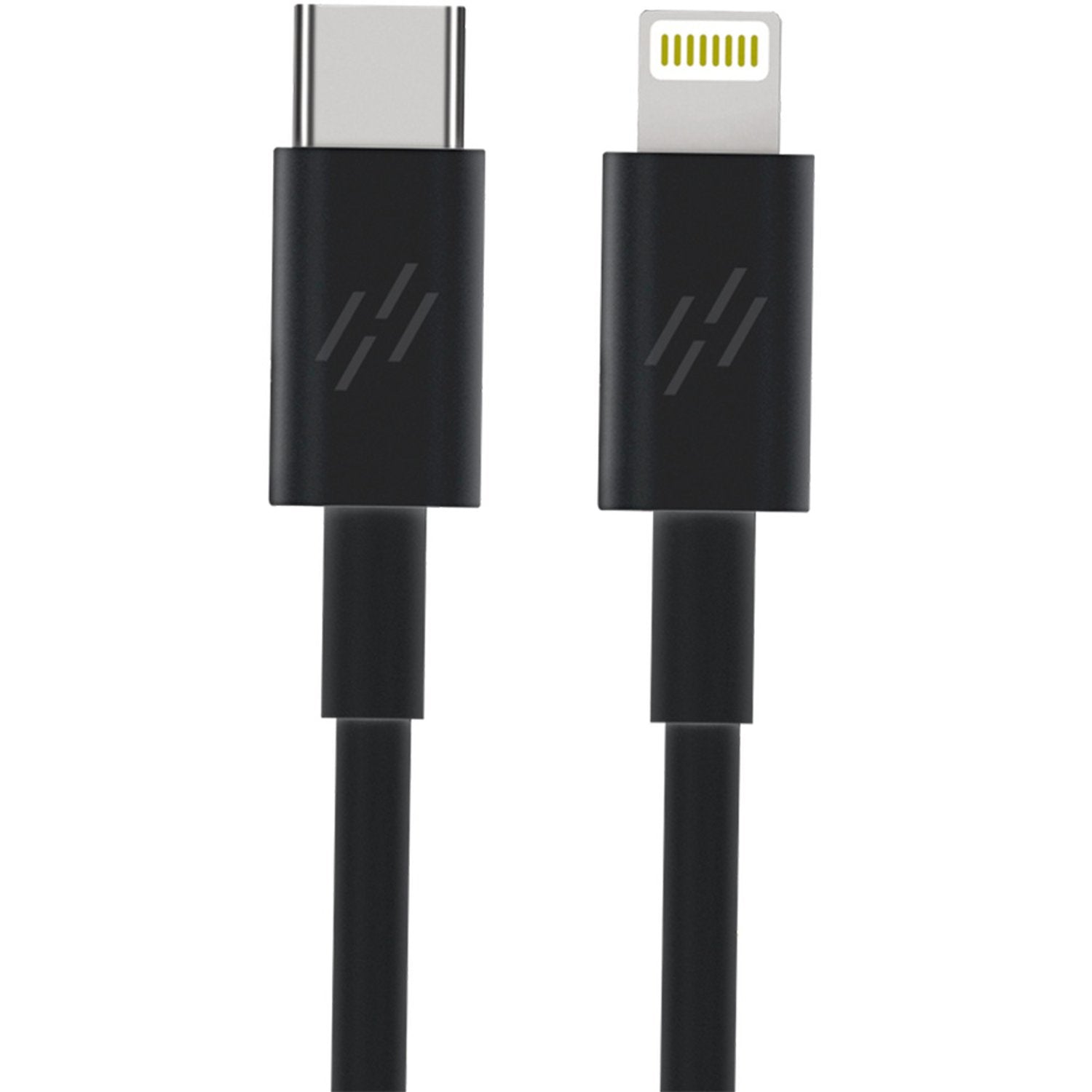 Heatz Dual Port Fast Charger With Type C to Lightining Cable 1m Black