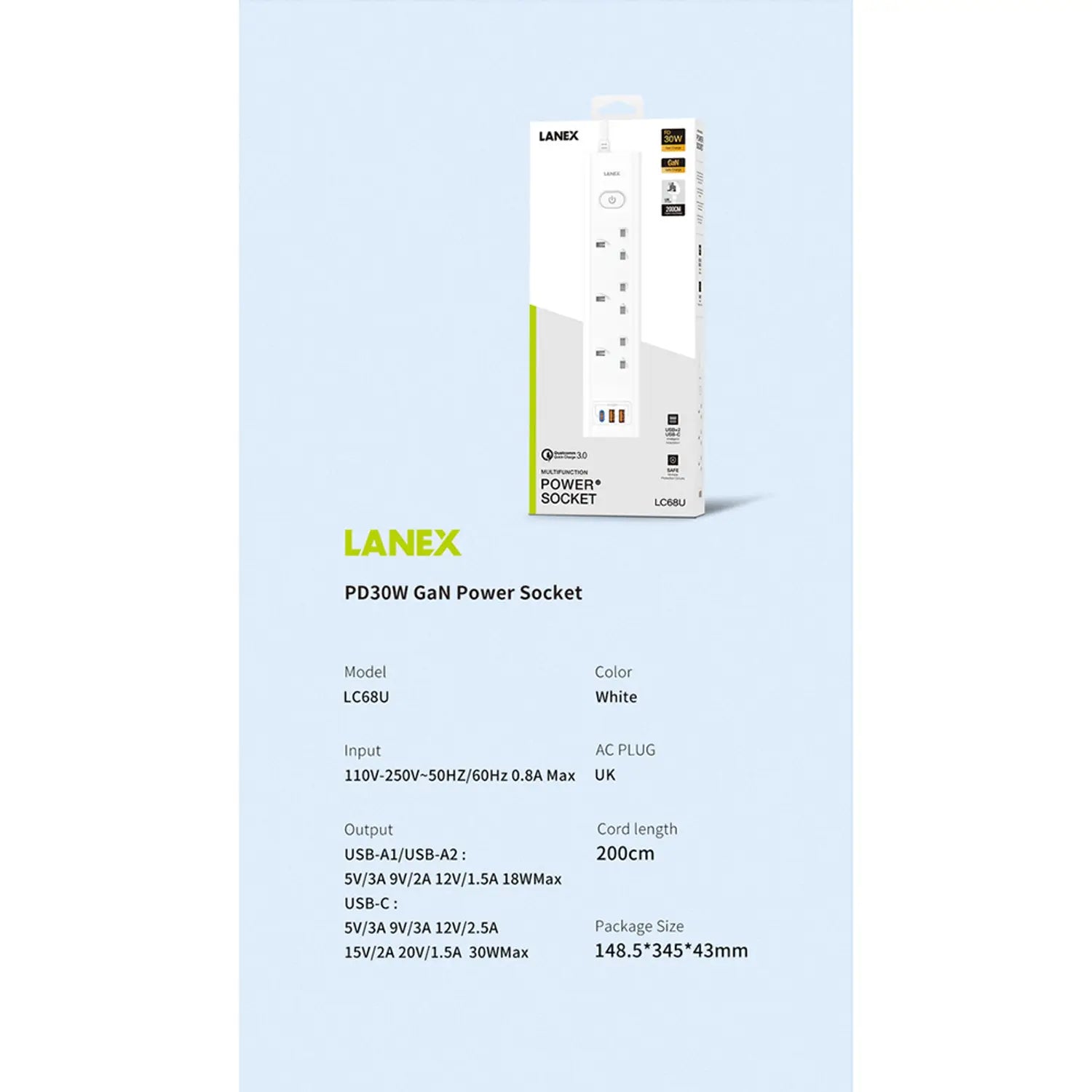 Lanex Power Socket